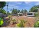 Secluded backyard showcasing a gazebo, mature trees, and a variety of tropical plants adding character and charm at 1117 Tyrone N Blvd, St Petersburg, FL 33710