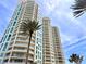 Elegant high-rise buildings with balconies and modern architecture, offering stunning views and luxurious living at 1180 Gulf Blvd # 306, Clearwater, FL 33767