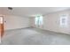 Bright and airy living room with neutral carpet, a decorative front door, and lots of natural light at 12220 Twin Branch Acres Rd, Tampa, FL 33626