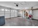 Two car garage with storage shelves providing organization and convenience at 1598 Brookside Blvd, Largo, FL 33770