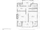 Floor plan showcasing the second floor layout with bedrooms, closets and a bathroom at 1825 2Nd S St, St Petersburg, FL 33705