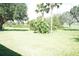 Expansive backyard features lush green grass and mature trees, offering a serene outdoor space at 2325 Brookfield Greens Cir # 41, Sun City Center, FL 33573