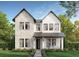 Charming two-story home featuring a stone facade, dark trim windows, covered porch, and landscaped front yard at 2534 2Nd S Ave, St Petersburg, FL 33712