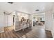 Open living space with bar seating that opens up into a Gathering room, perfect for entertaining at 4041 Star Island Dr, Holiday, FL 34691