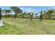 Spacious backyard featuring well-maintained lawn and lush tropical landscaping at 6534 Simone Shores Cir, Apollo Beach, FL 33572