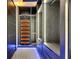 Walk-in closet with custom shelves, drawers, and LED lighting at 6534 Simone Shores Cir, Apollo Beach, FL 33572