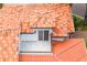 Aerial shot showcases the red tile roof and balcony at 1122 Shipwatch Cir, Tampa, FL 33602