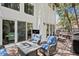 Outdoor deck with fire table and lounge chairs at 1122 Shipwatch Cir, Tampa, FL 33602