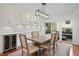 Dining area featuring a wine fridge, built-in cabinets, and a sliding door to the outdoor patio at 1122 Shipwatch Cir, Tampa, FL 33602