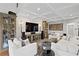 Bright and spacious living room with custom cabinets and a large entertainment center at 1122 Shipwatch Cir, Tampa, FL 33602