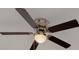 Close up of ceiling fan with dark blades at 11296 115Th St, Largo, FL 33778