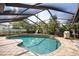 Beautiful screened-in pool with covered lanai, perfect for relaxing and entertaining at 1235 Nelson St, Dunedin, FL 34698
