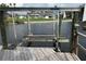 Close-up of boat lift on a canal in a residential neighborhood at 13314 Lisa Dr, Hudson, FL 34667