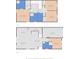 Floor plan featuring all levels with measurements and room names at 2032 Sunset Meadow Dr, Clearwater, FL 33763