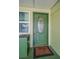 Beautiful front door with decorative glass and a secure locking system at 250 Rosery Nw Rd # 218, Largo, FL 33770