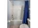 This bathroom has a shower-tub combo at 31108 Whitlock Dr, Wesley Chapel, FL 33543