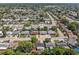 Aerial view of the neighborhood with many houses and green trees at 5027 Overton Dr, New Port Richey, FL 34652