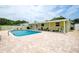 Backyard view with pool and outdoor patio area at 5672 62Nd N Way, St Petersburg, FL 33709
