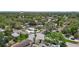 A high angle view of the homes, the city and lush mature trees in the area at 6183 5Th S Ave, St Petersburg, FL 33707
