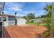 Wood deck and shed in the backyard at 6183 5Th S Ave, St Petersburg, FL 33707