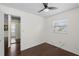 Bedroom with hardwood floors, a window and closet at 6183 5Th S Ave, St Petersburg, FL 33707