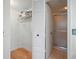 A walk-in closet with adjustable shelving offering ample storage space and access to an adjacent shower at 6269 Palma Del Mar S Blvd # 306, St Petersburg, FL 33715