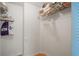 A functional walk-in closet with shelves and storage, perfect for organization and maximizing space at 6269 Palma Del Mar S Blvd # 306, St Petersburg, FL 33715