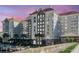 Stunning condo complex with red roof, beautiful windows and palm tree landscaping at 700 S Harbour Island Blvd # 731, Tampa, FL 33602