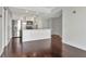 Bright kitchen with white cabinetry, stainless steel appliances, and marble countertops at 700 S Harbour Island Blvd # 731, Tampa, FL 33602