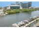 Waterfront view of marina and downtown buildings from the property at 700 S Harbour Island Blvd # 731, Tampa, FL 33602