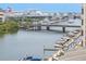 Attractive waterfront view with boat access and city backdrop at 700 S Harbour Island Blvd # 731, Tampa, FL 33602