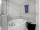 Bright bathroom featuring a large soaking tub at 841 Royal Empress Dr, Ruskin, FL 33570