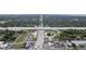 Aerial view showcases the highway and businesses near the neighborhood at 1206 E Frierson Ave # B, Tampa, FL 33603