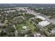 Aerial view showcases the neighborhood's park and landscape at 1206 E Frierson Ave # B, Tampa, FL 33603