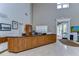 Welcoming reception area featuring a wood counter, ample lighting, and a comfortable, professional atmosphere at 1210 Wolford Dr, Trinity, FL 34655