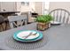 Dining room table setting with place setting and interior decorations at 1529 N Morgan St, Tampa, FL 33602