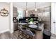 Modern kitchen featuring stainless steel appliances, dark countertops, and island with seating at 1529 N Morgan St, Tampa, FL 33602