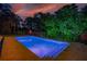 Private in-ground pool with paver patio, and manicured landscape beds at 15934 Sorawater Dr, Lithia, FL 33547