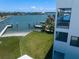 Beautiful backyard with easy boat access to the open bay at 16047 Redington Dr, Redington Beach, FL 33708