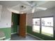 Laundry room featuring ample natural light, washer, dryer hookups, and laminate flooring at 1710 7Th Sw St # 85, Ruskin, FL 33570