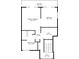 A blueprint of the second floor plan including the primary bedroom, balcony, and bedroom at 24197 Treasure Island Blvd., Punta Gorda, FL 33955