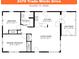 Floor plan showing a 3-bed, 1-bath home with a kitchen, sun room, living room, and primary bedroom at 2479 Trade Winds Dr, Dunedin, FL 34698