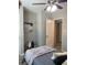 Cozy bedroom with closet, ceiling fan, and wood-look floors at 2709 S Manhattan Ave, Tampa, FL 33629