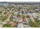 Aerial view of a neighborhood featuring charming homes, green spaces, and an inviting community atmosphere at 4001 W Carmen St # 1/2, Tampa, FL 33609