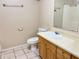 Bathroom with a large mirror and toilet at 403 E Carolina Ave, Plant City, FL 33563