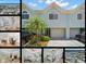 Charming condo with a lush green lawn, manicured shrubs, and mature palm trees at 616 Garland Cir, Indian Rocks Beach, FL 33785