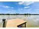 Private wooden dock on a calm lake at 6425 Clair Shore Dr, Apollo Beach, FL 33572