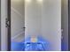 Powder room with modern toilet and grey accents at 6522 Simone Shores Cir, Apollo Beach, FL 33572