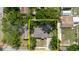 Birds eye of the house is surrounded by lush greenery in a mature neighborhood at 8517 N Branch Ave, Tampa, FL 33604