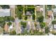 Aerial view of a home's setting in a residential area, highlighting its accessibility and surrounding environment at 8517 N Branch Ave, Tampa, FL 33604